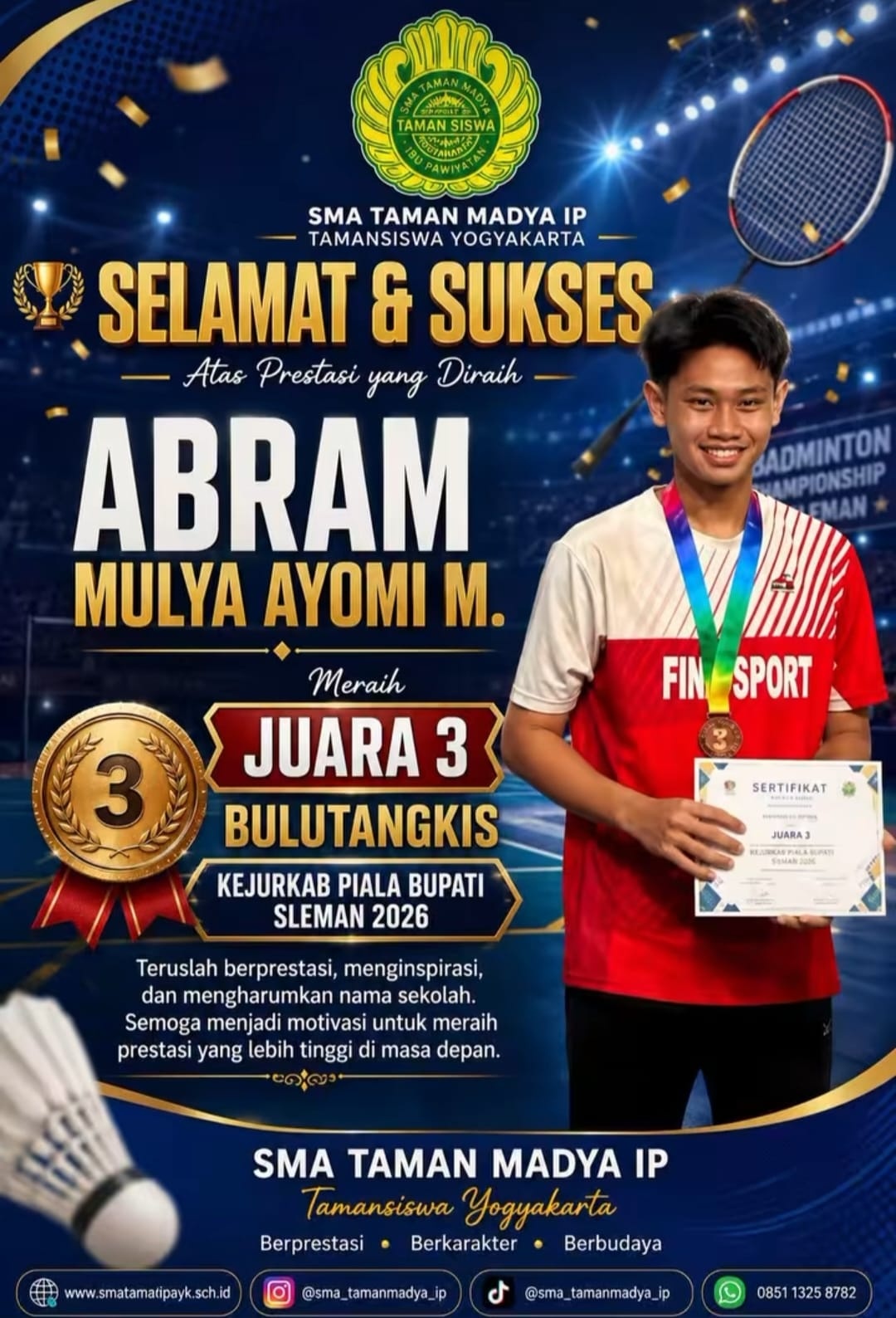 JUARA 3 BULUTANGKIS